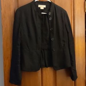 Black linen blazer